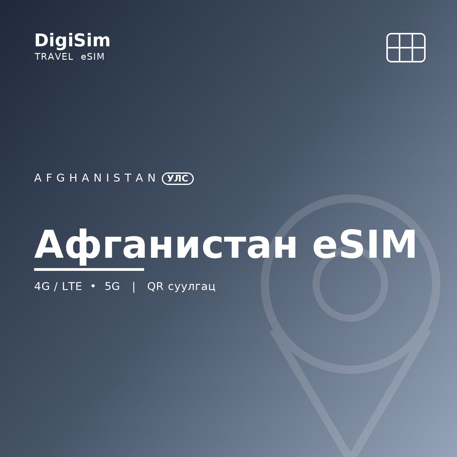 Афганистан eSIM