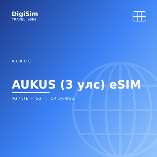 AUKUS (3 улс) eSIM