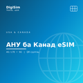 АНУ ба Канад eSIM
